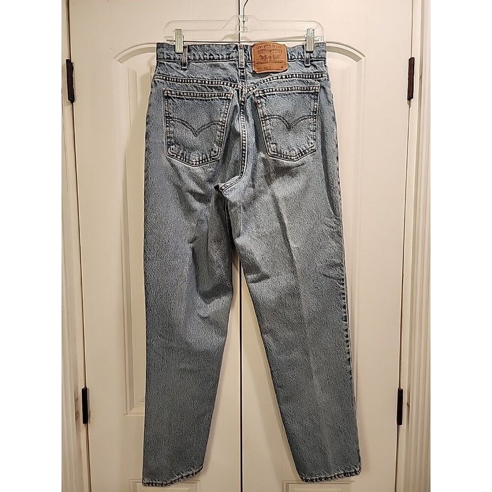 Vntg Levis Orange Tab USA Womens Light Wash 951 Relaxed Tapered Leg Jeans Sz 12M